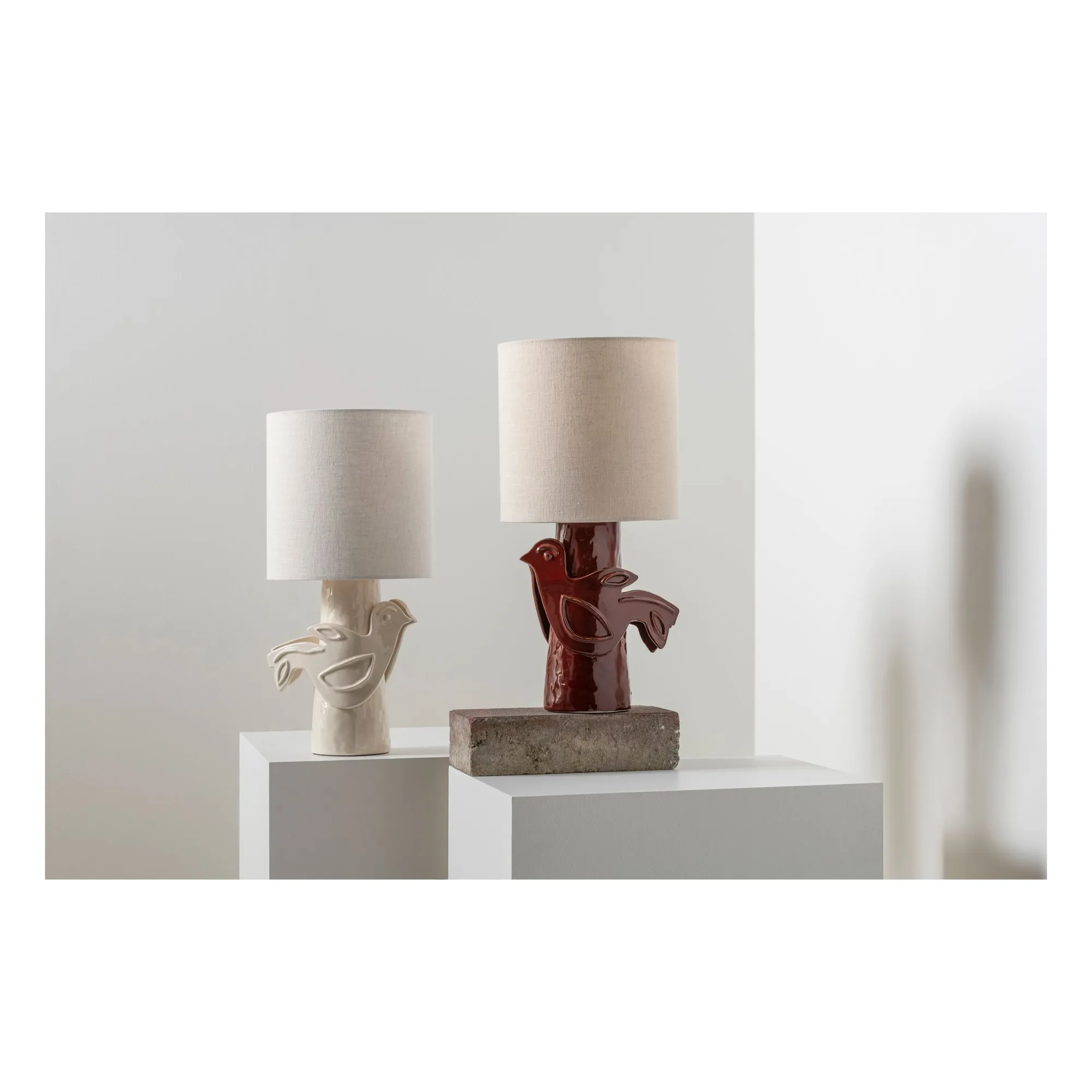 Lampe à poser en grès Paloma, Marie Michielssen | Blanc- Image produit n°2
