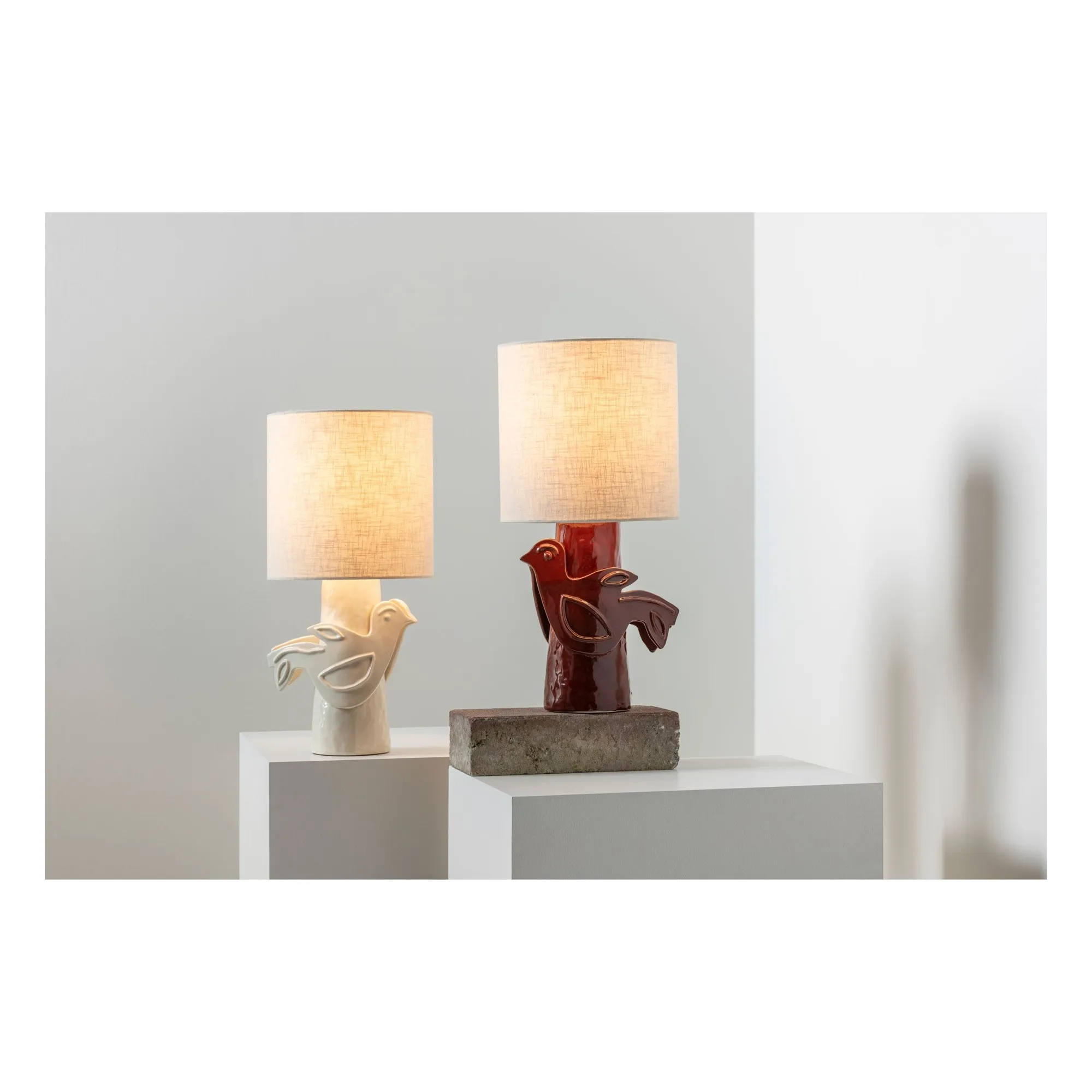 Lampe à poser en grès Paloma, Marie Michielssen | Blanc- Image produit n°7