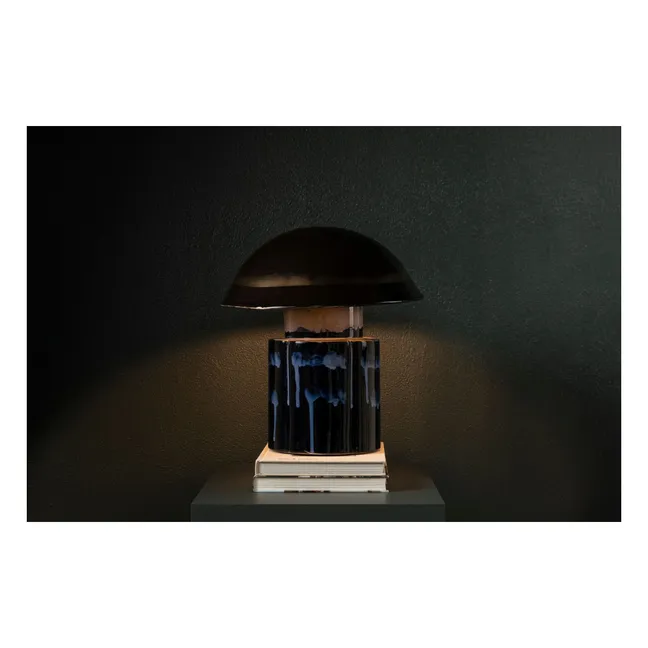Lampada da tavolo John in gres, Anita Le Grelle | Blu marino