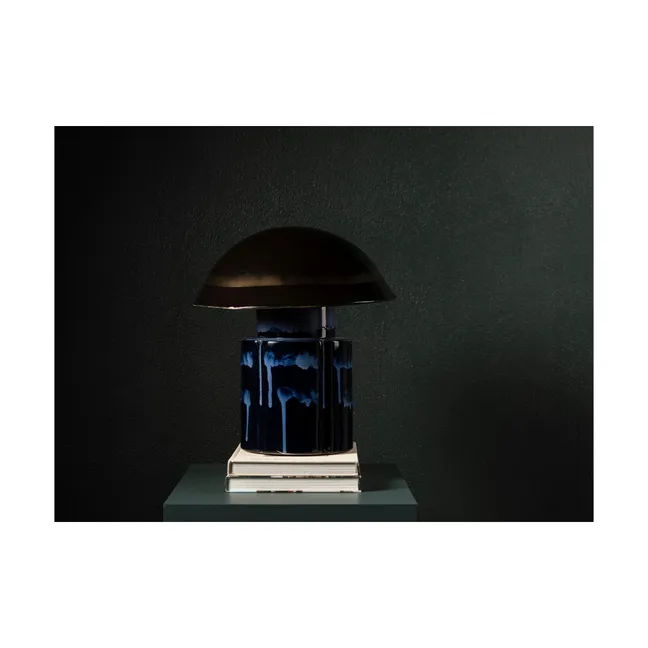 Lampada da tavolo John in gres, Anita Le Grelle | Blu marino