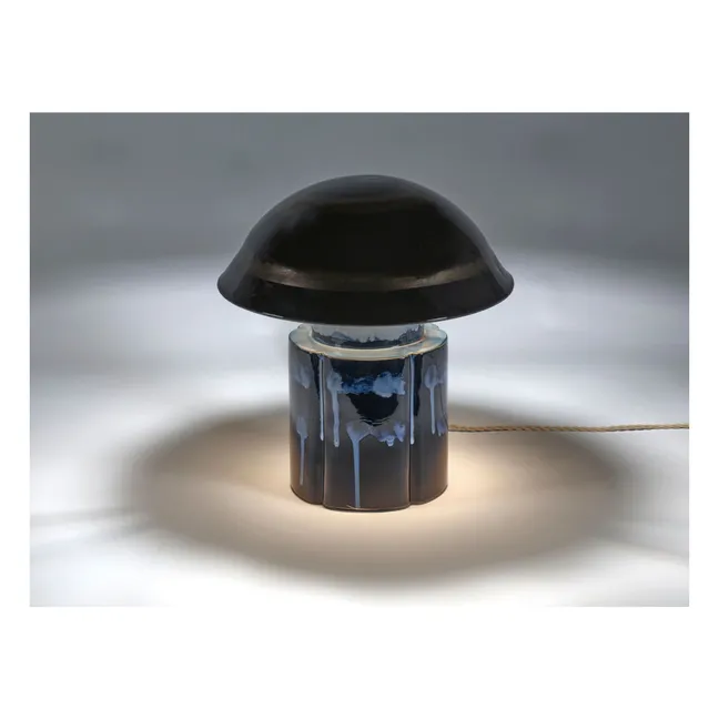 Lampada da tavolo John in gres, Anita Le Grelle | Blu marino