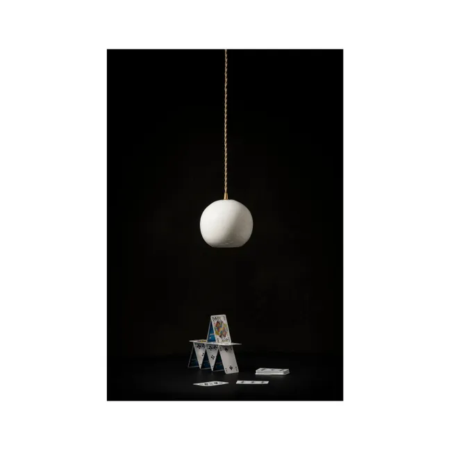 Cosmo porcelain hanging lamp, Anita Le Grelle | White