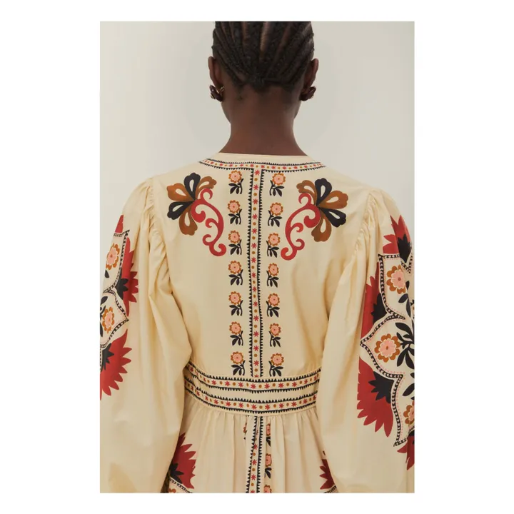 Robe Cashew Mandala | Blanc cassé- Image produit n°3