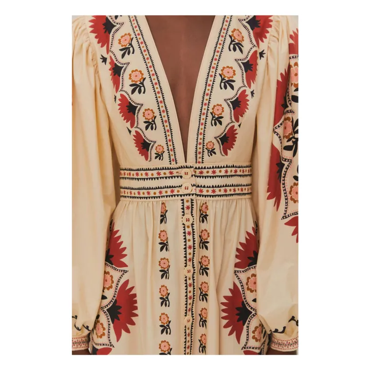 Robe Cashew Mandala | Blanc cassé- Image produit n°4