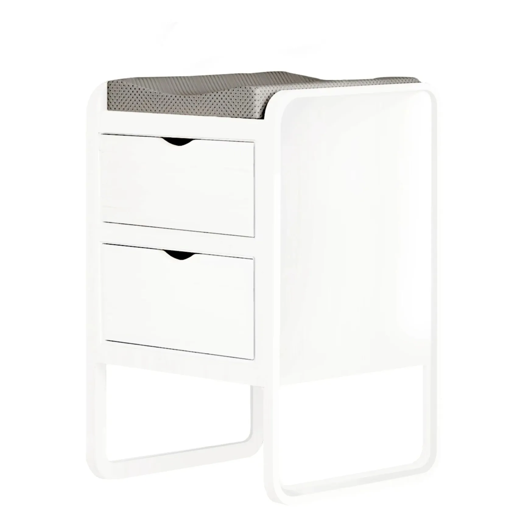 Nofred White Form Changing Table