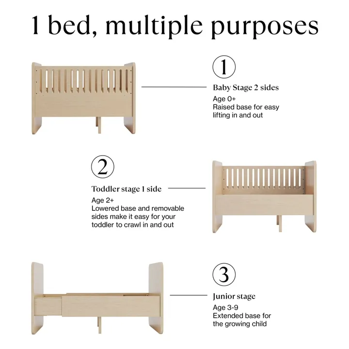 Lit évolutif Form | Chêne- Image produit n°8