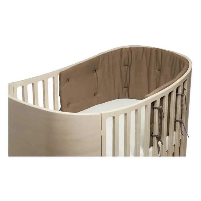 Classic bumper pad in organic cotton | Mocha
