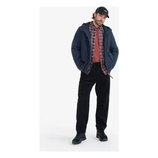 MTD 2-Layer Recycled Fiber Short Jacket | Navy blue