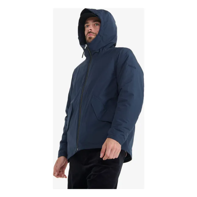 MTD 2-Layer Recycled Fiber Short Jacket | Navy blue