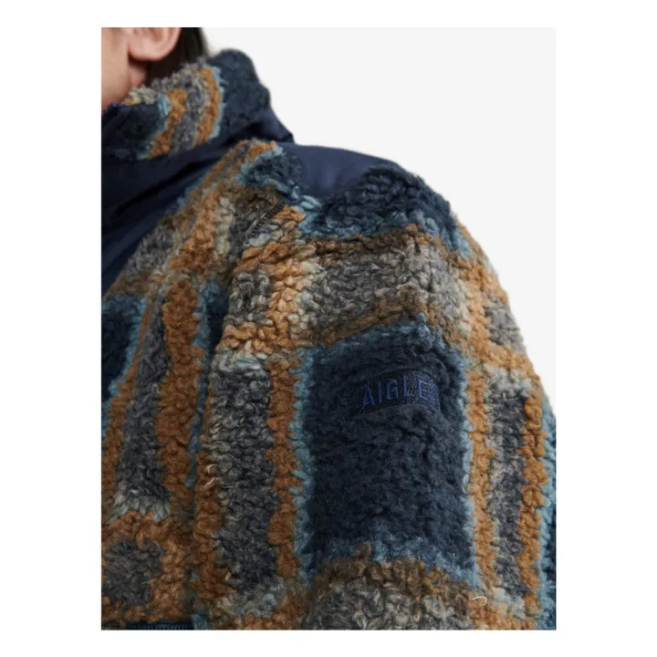 Polaire Sherpa Demi-Zip | Bleu marine- Image produit n°5
