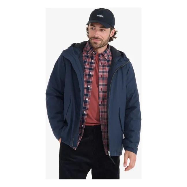 MTD 2-Layer Recycled Fiber Short Jacket | Navy blue