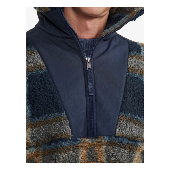 Sherpa Half-Zip Fleece | Navy blue