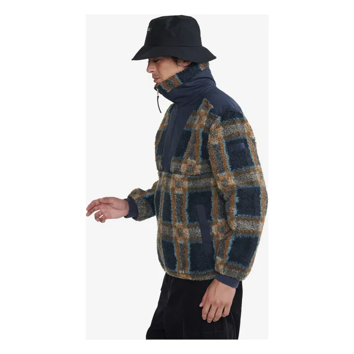 Polaire Sherpa Demi-Zip | Bleu marine- Image produit n°1