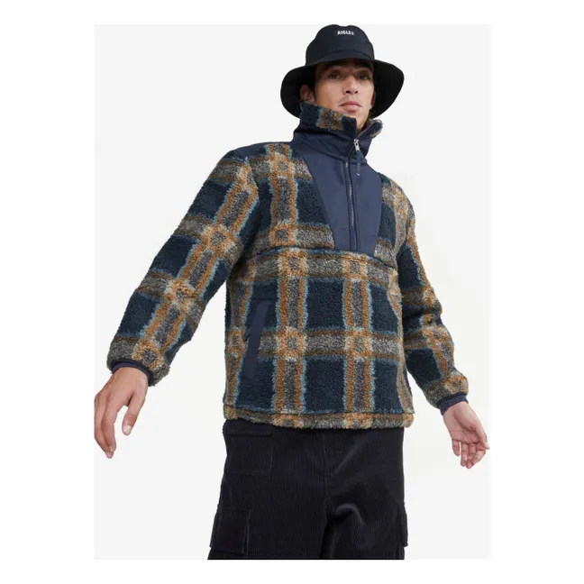 Sherpa Half-Zip Fleece | Navy blue