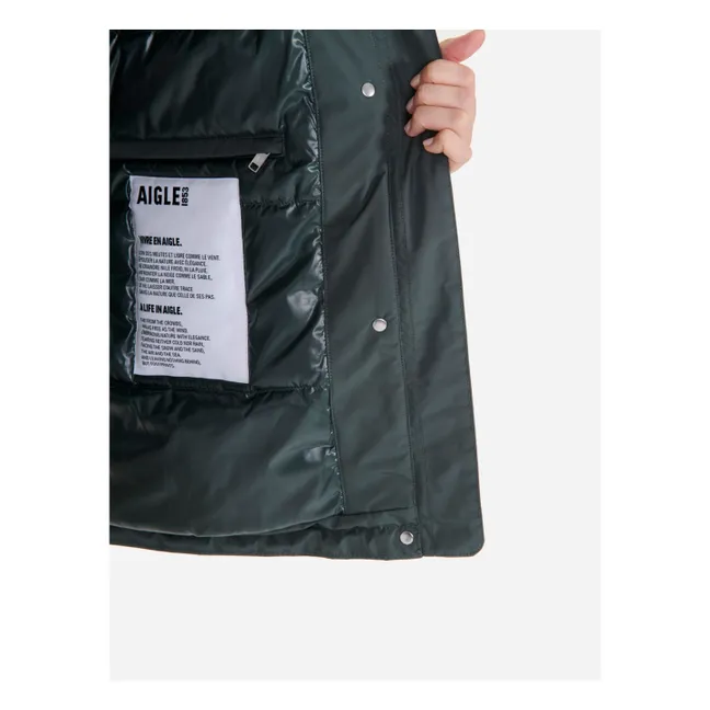 Parka Mi-Longue Gore-Tex Fibres Recyclées | Vert de gris