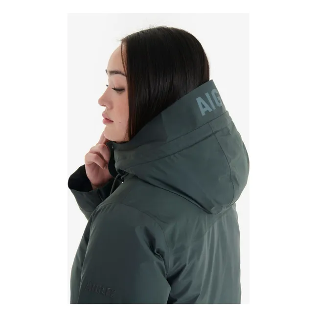 Parka Mi-Longue Gore-Tex Fibres Recyclées | Vert de gris