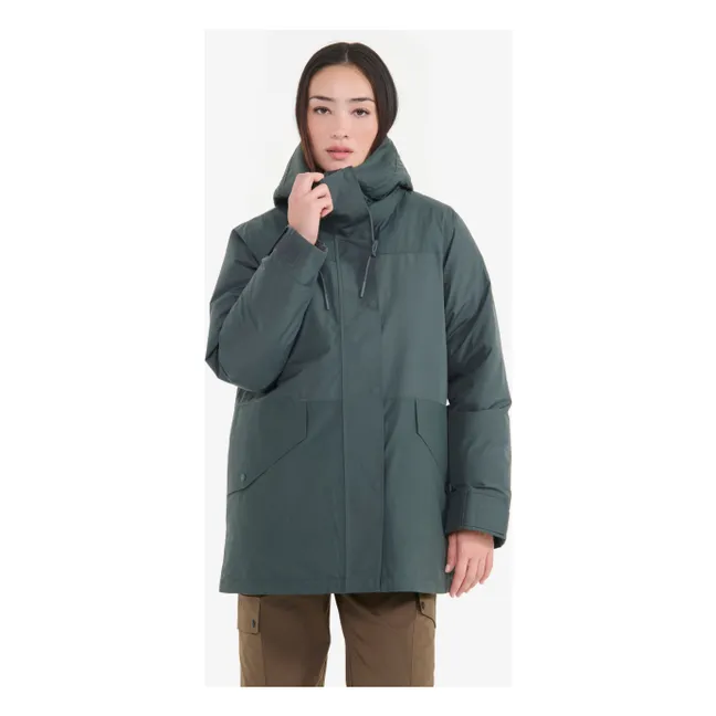 Parka Mi-Longue Gore-Tex Fibres Recyclées | Vert de gris