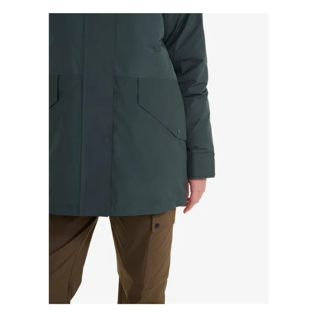 Parka Mi-Longue Gore-Tex Fibres Recyclées | Vert de gris