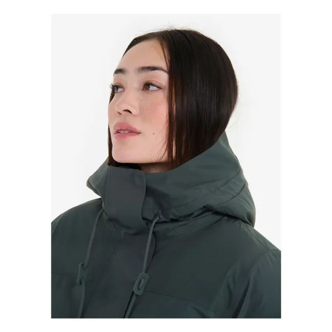 Parka Mi-Longue Gore-Tex Fibres Recyclées | Vert de gris