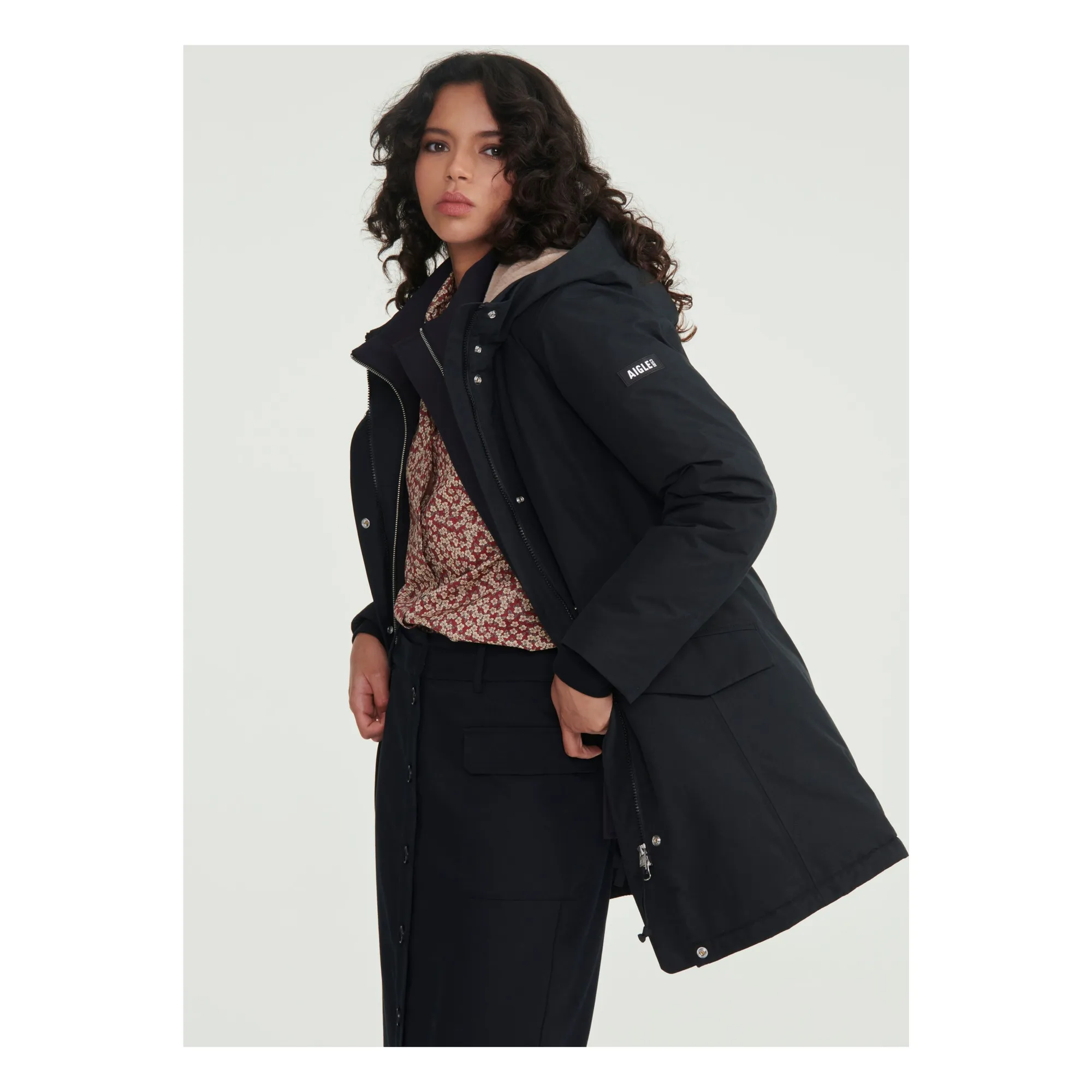 Aigle Black Gore-Tex Down Parka