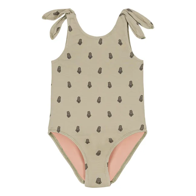 Roberta Lavender 1-Piece Swimsuit | Taupe brown