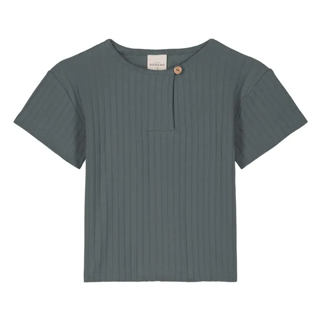 Orso Côtelé T-shirt | Grey blue