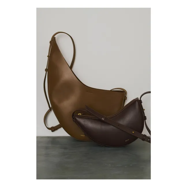 Borsa Wino Mini in pelle | Cioccolato