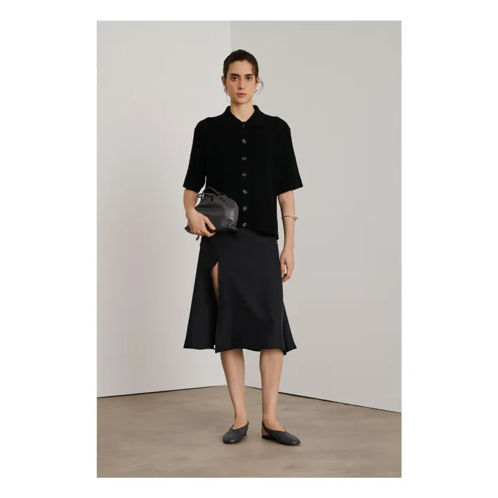 Sac Suzette Cuir | Gris anthracite- Image produit n°1