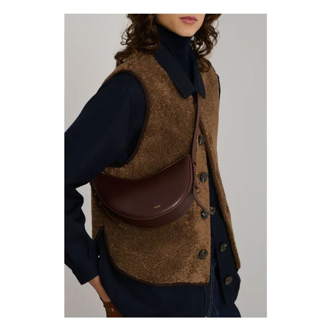 Borsa Wino Mini in pelle | Cioccolato
