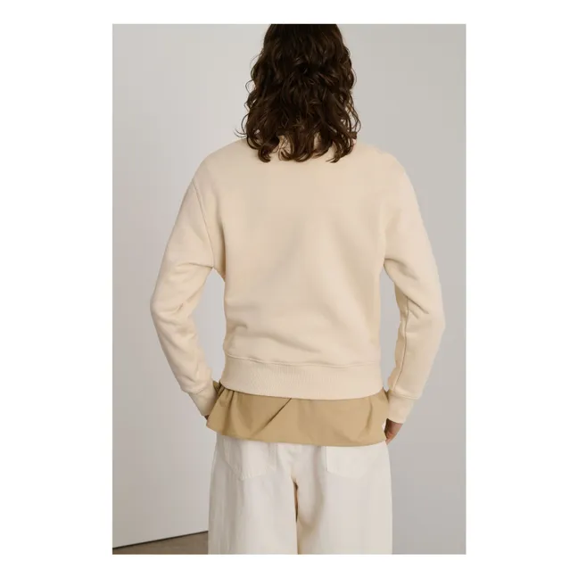 Donatien organic cotton sweatshirt | Cream