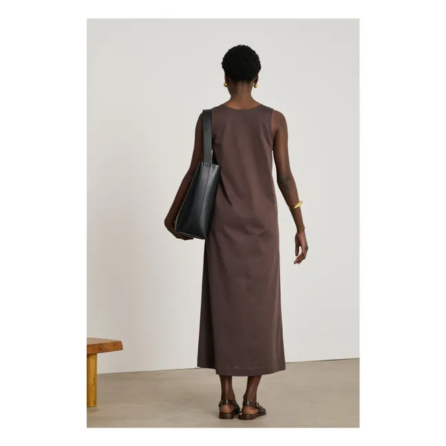 Kleid Delia Bio-Baumwolle | Braun