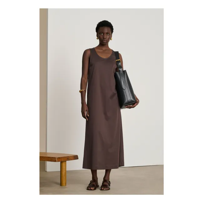 Kleid Delia Bio-Baumwolle | Braun