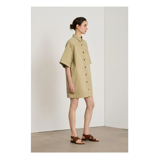 Kleid Anouk Gestreift | Beige