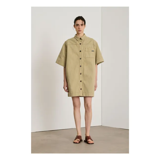 Kleid Anouk Gestreift | Beige