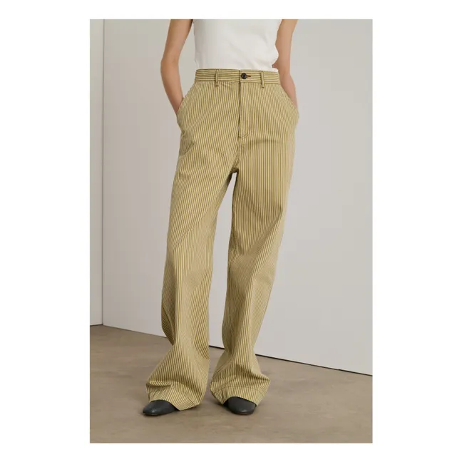 Vaqueros de rayas Alissio | Beige