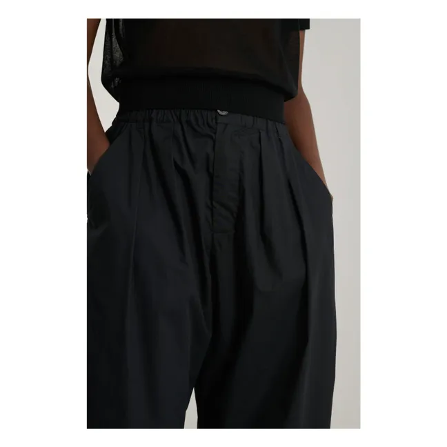 Vernon-Hose Bio-Baumwolle | Schwarz