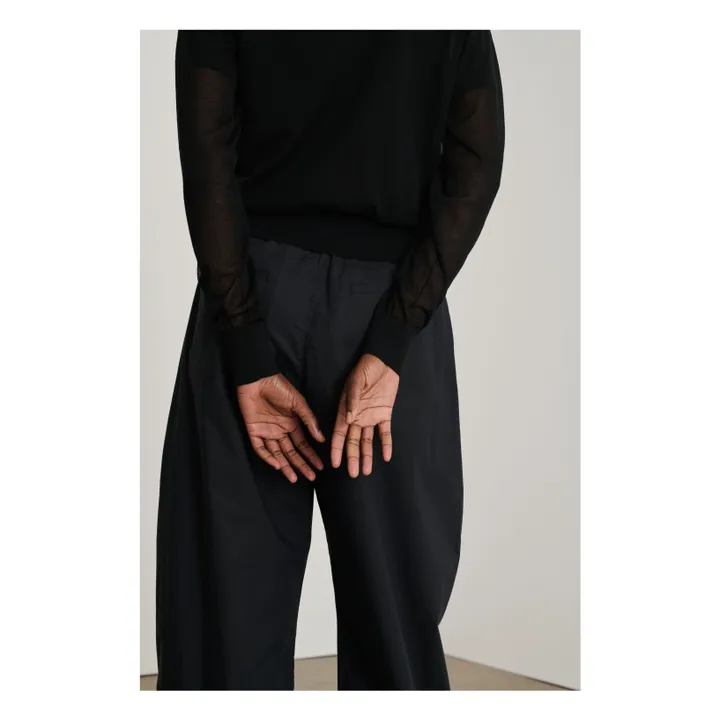 Pantalones Vernon de algodón orgánico | Negro- Imagen del producto n°5