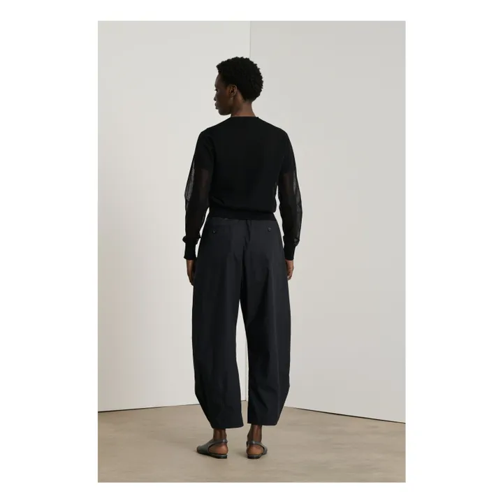 Pantalones Vernon de algodón orgánico | Negro- Imagen del producto n°3