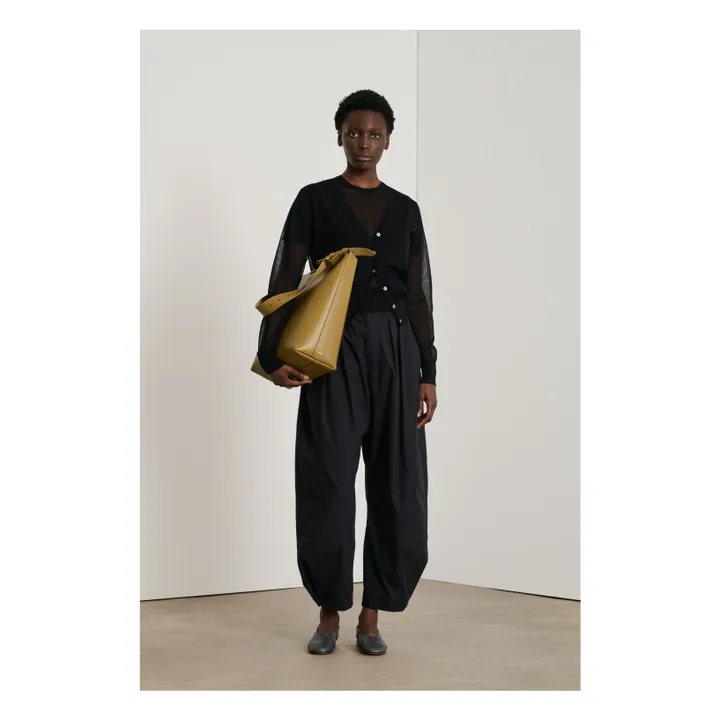 Pantalones Vernon de algodón orgánico | Negro- Imagen del producto n°2