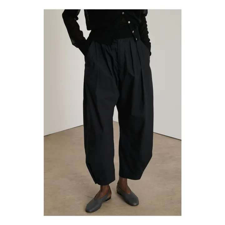 Pantalones Vernon de algodón orgánico | Negro- Imagen del producto n°1