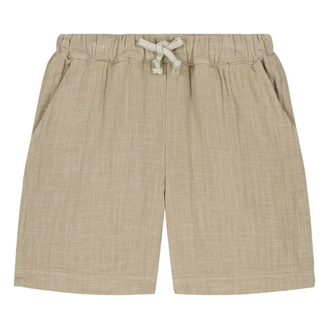 Bermuda shorts Basile Cotton gauze | Sage