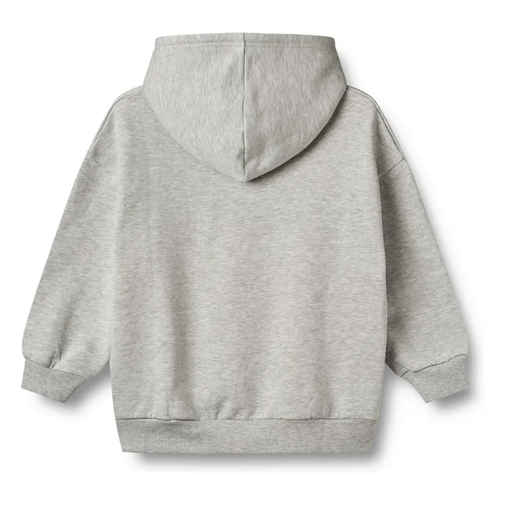 Collaboration Wheat x Pernille Teisbæk - Sweat Capuche Bonno Coton Bio | Gris chiné- Image produit n°1