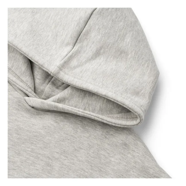 Colaboración Trigo x Pernille Teisbæk - Bonno Sudadera con capucha Algodón orgánico | Gris Jaspeado