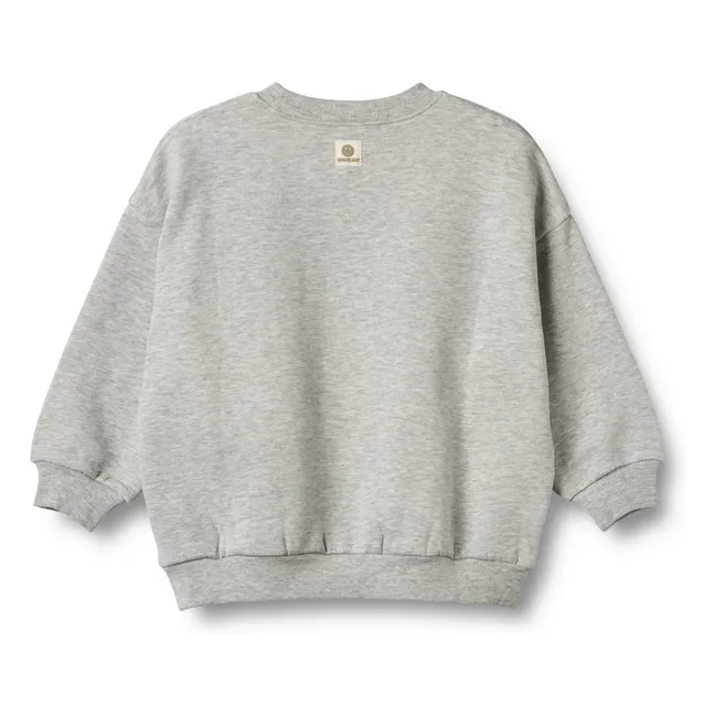 Colaboración Trigo x Pernille Teisbæk - Sweat Allo Coton Bio | Gris Jaspeado