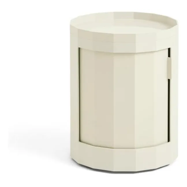 Facet storage unit H49 cm | Ivory