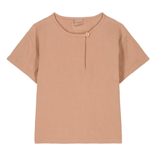 T-Shirt Orso Gaze aus Baumwolle | Altrosa