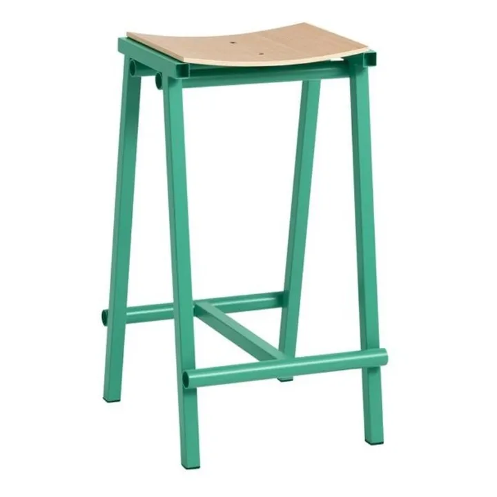 Tabouret Haut 65 cm Taburete 8 | Vert- Image produit n°0