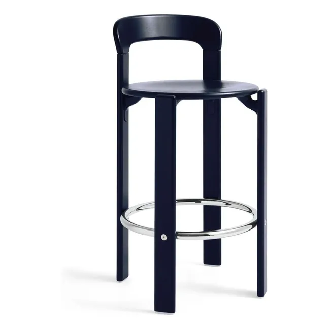 Tabouret haut 65 cm Rey | Bleu marine