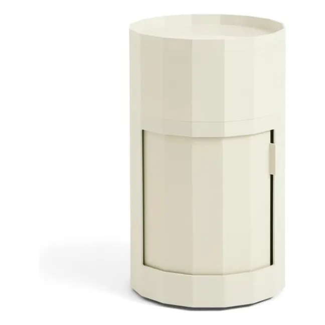 Facet storage unit H66 cm | Ivory