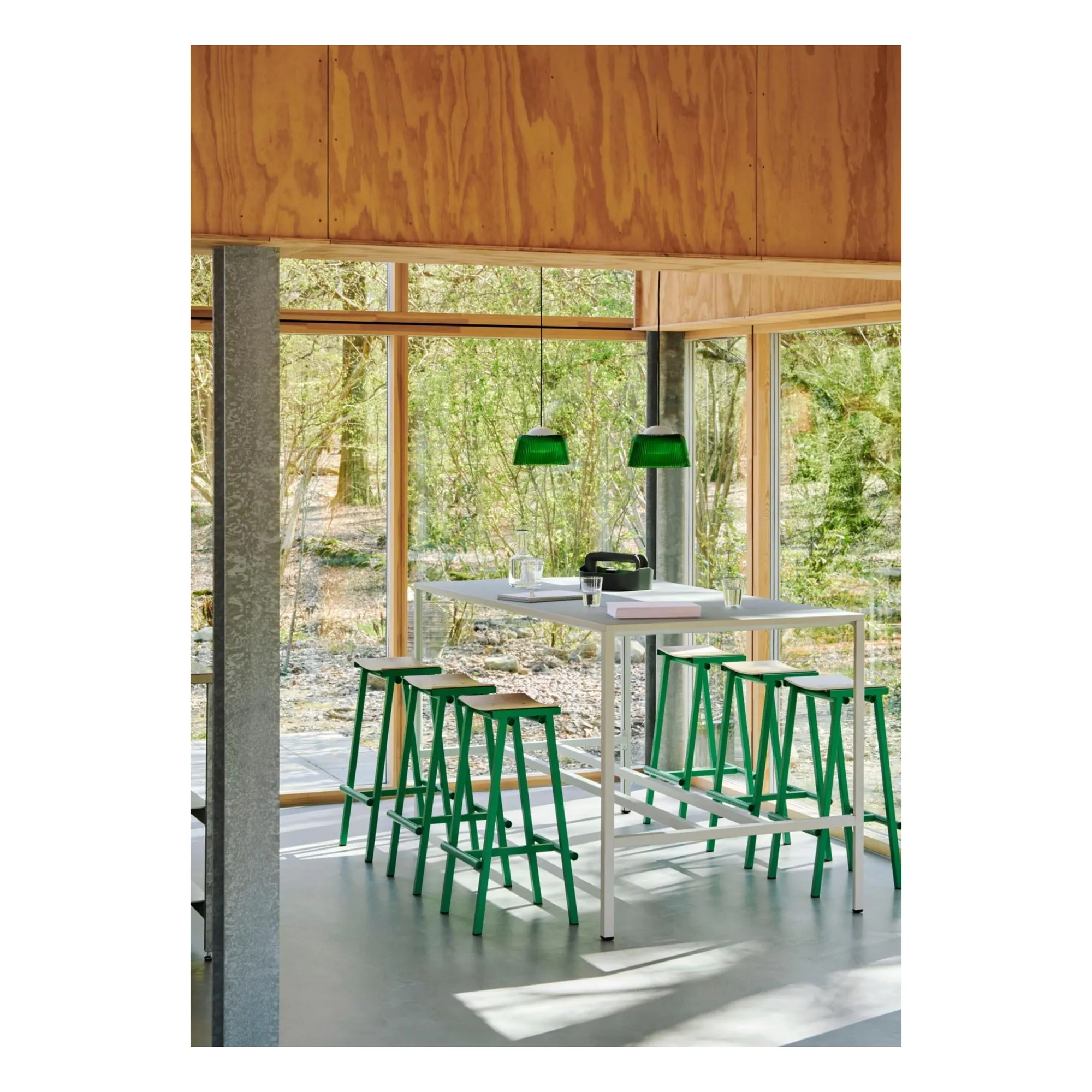 Tabouret Haut 75 cm Taburete 8 | Vert- Image produit n°4